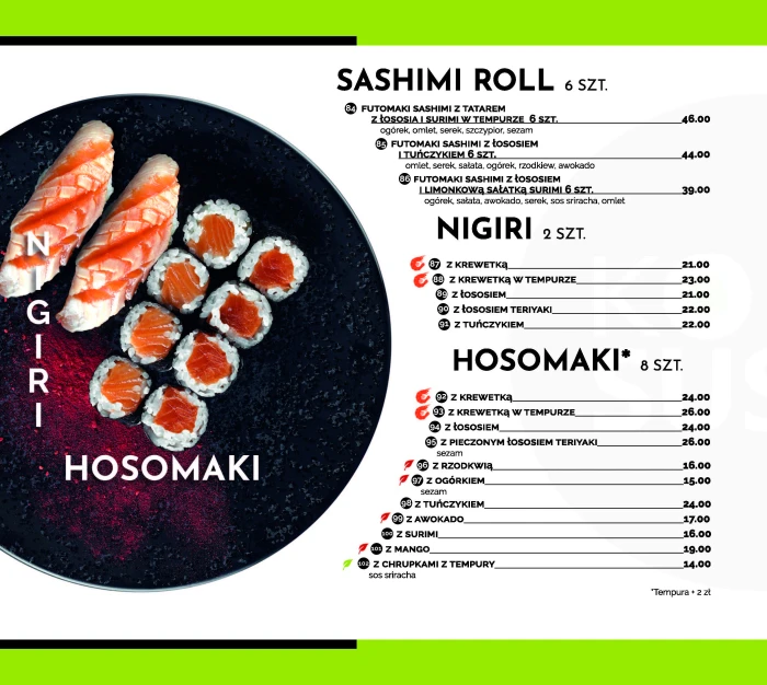 Sushi Poznań - KOKU SUSHI ul. Taczaka 17 - Restauracja